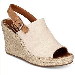 NWT Toms Monica Espadrille Wedge Sandals sz 7